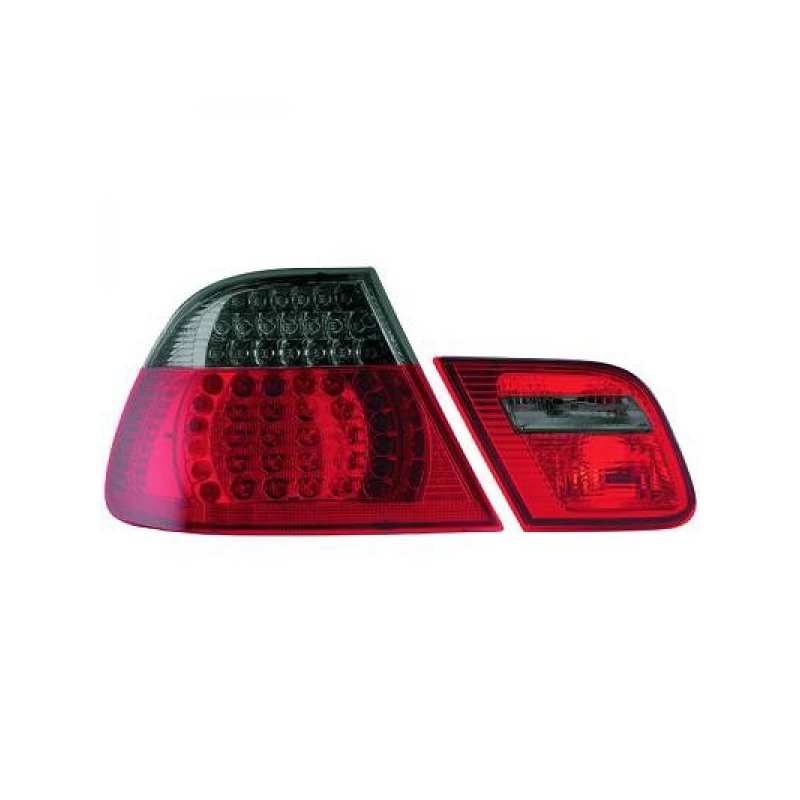 Feux arrière design rouge/noir LED BMW E46 Coupé