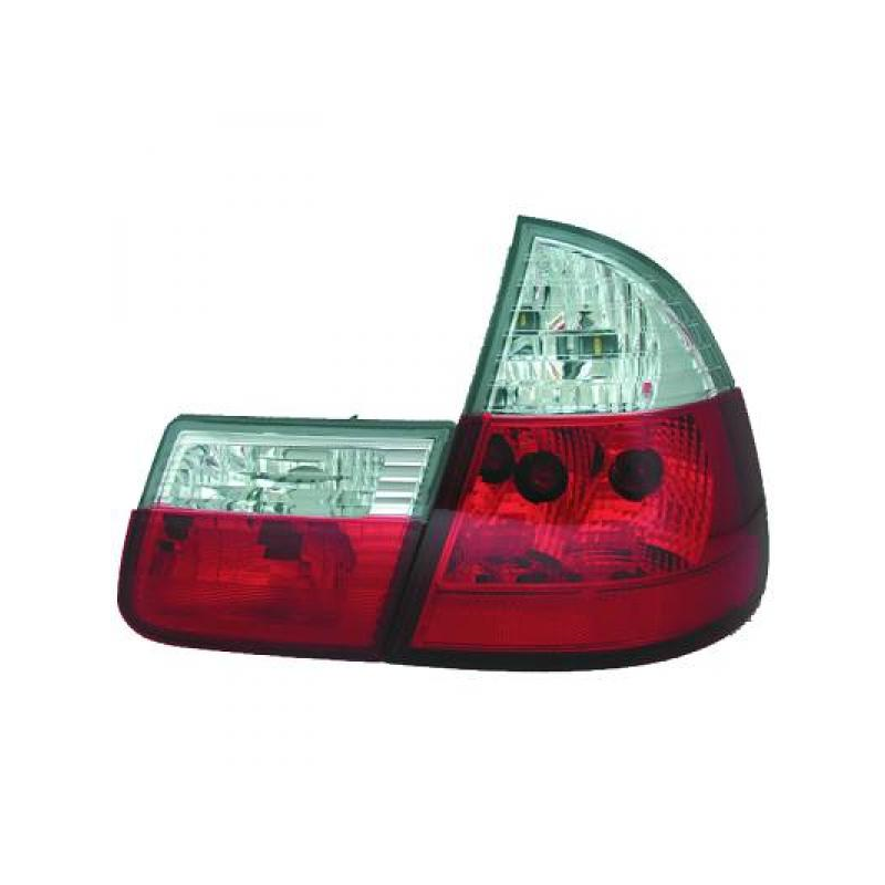 Feux arrière design rouge/blanc , BMW E46 Touring