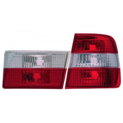 Feux arrière design rouge/blanc BMW E34 4-portes
