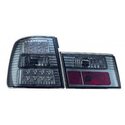 Feux arrière design noir, LED pour BMW E34, 4-portes