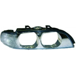 boitier phare G, chrome, avec clign. blanc    E39,