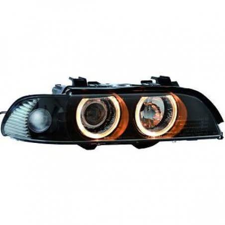 phares design XENON, noir, correct. phare, anneaux E39, phares design XENON, noir, correct. phare, anneaux E39,