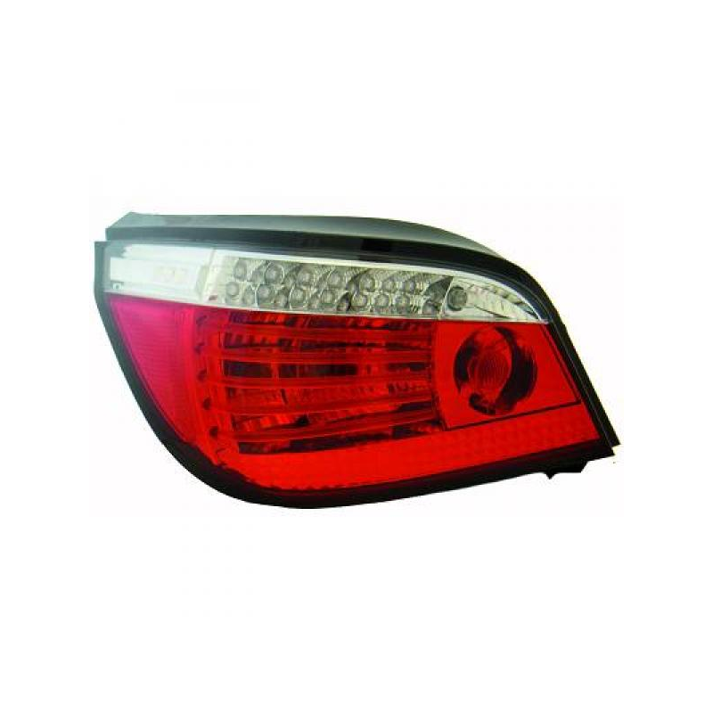 Feux arrière design rouge/blanc, LED + CELIS pour BMW E60