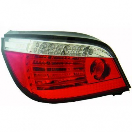 Feux arrière design rouge/blanc, LED + CELIS pour BMW E60