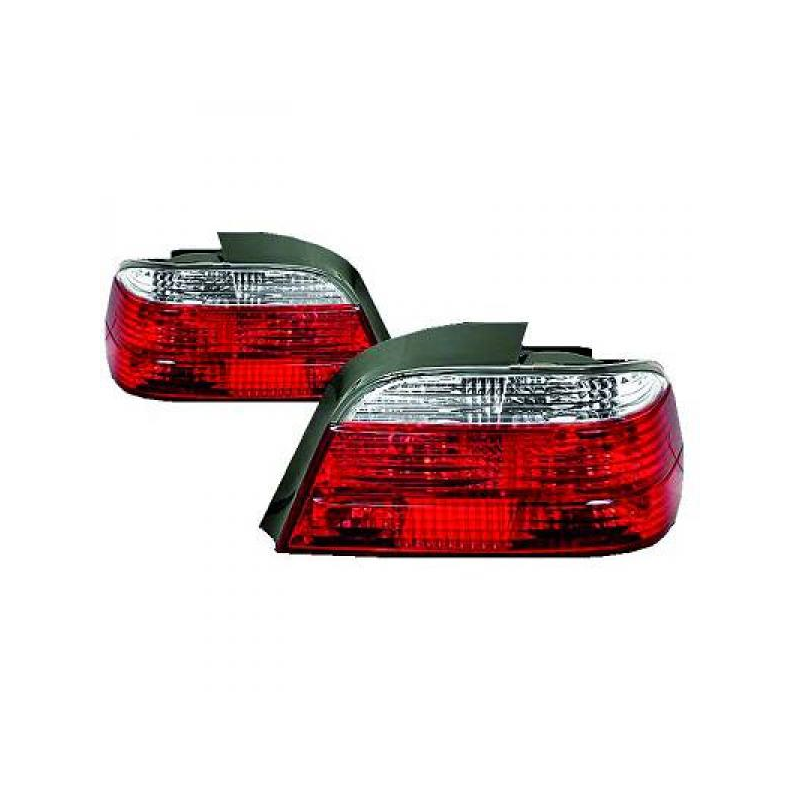 Feux arrière design rouge/blanc BMW E38