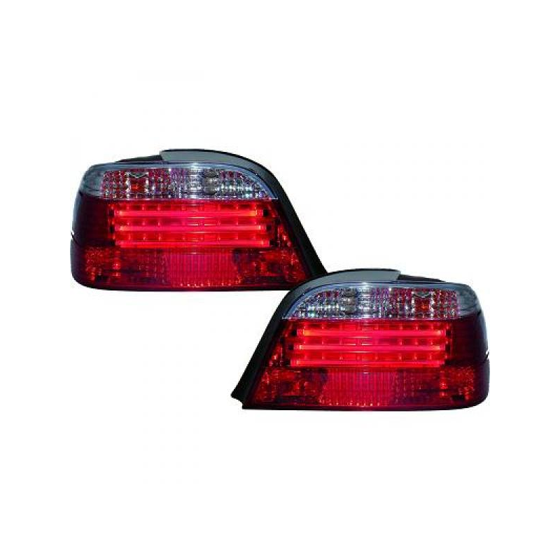 Feux arrière LED rouge/blanc BMW E38