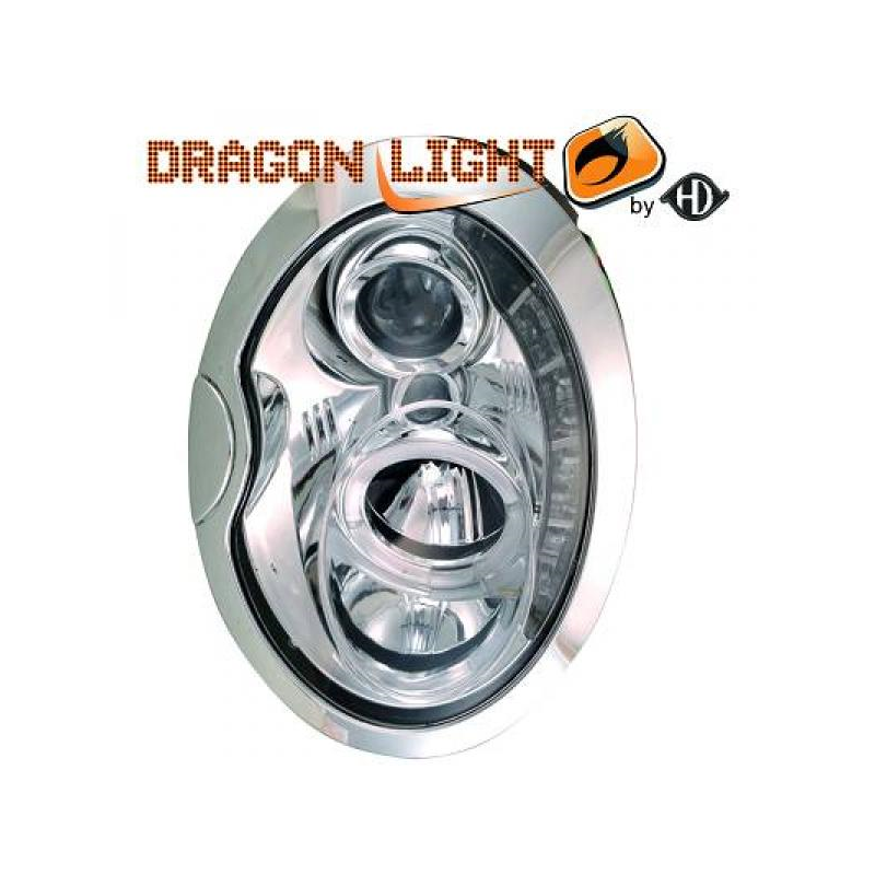 PHARES DESIGN, CHROME, ANNEAUX, FEUX DIURNES       MINI,