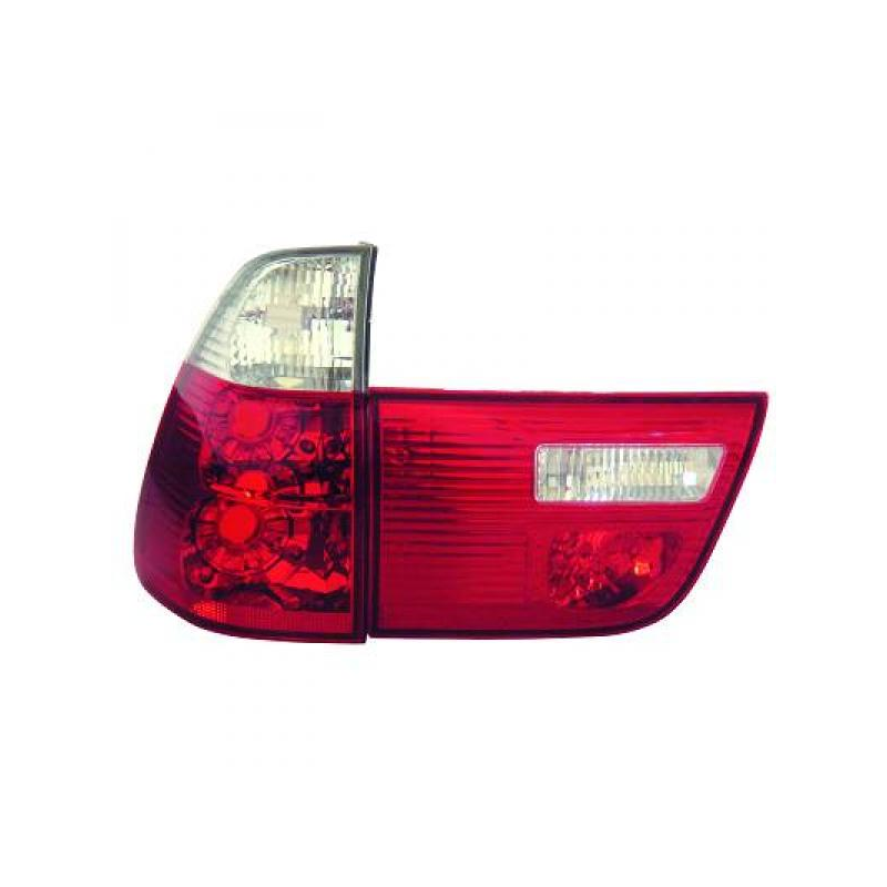 Feux design rouge/blanc BMW X5, côté gauche/droit