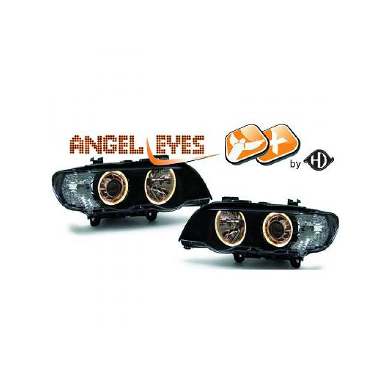 phares XENON, avec anneaux, noir, set, D2S avec correct. phare       BMW X5,