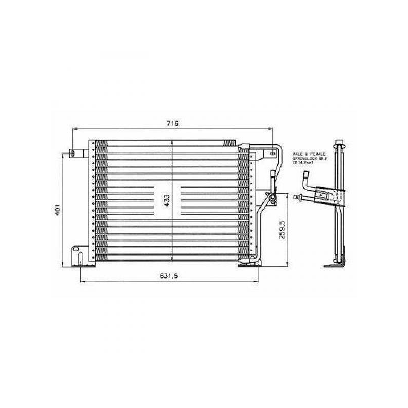 KONDENSATOR JEEP CHEROKEE,