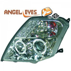 phares design, chrome, règl. man., anneaux      C2,