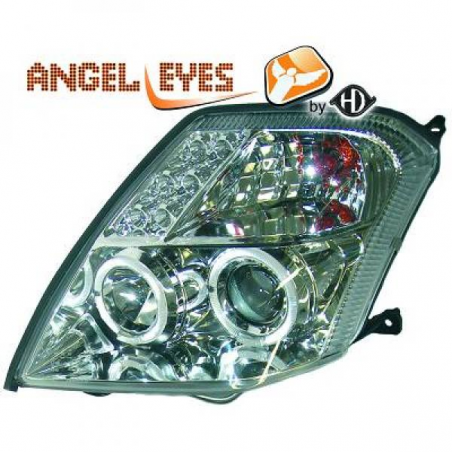 phares design, chrome, règl. man., anneaux C2, phares design, chrome, règl. man., anneaux C2,