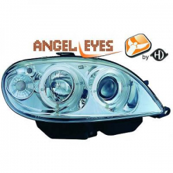 phares design, chrome, avec clign., règl. électr., anneaux    SAXO,