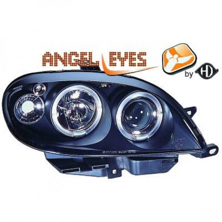 phares design, noir, avec clign., règl. électr., anneaux SAXO, phares design, noir, avec clign., règl. électr., anneaux SAXO,