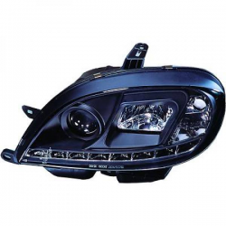 fari con LED diurni, DragonLights, nero SAXO,
