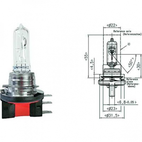 H15 12V 55/15W PGJ23t-1   