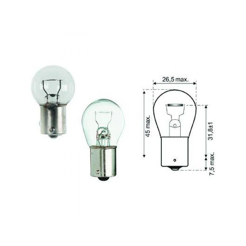 DIN-Type R 12V 18W BA15s  