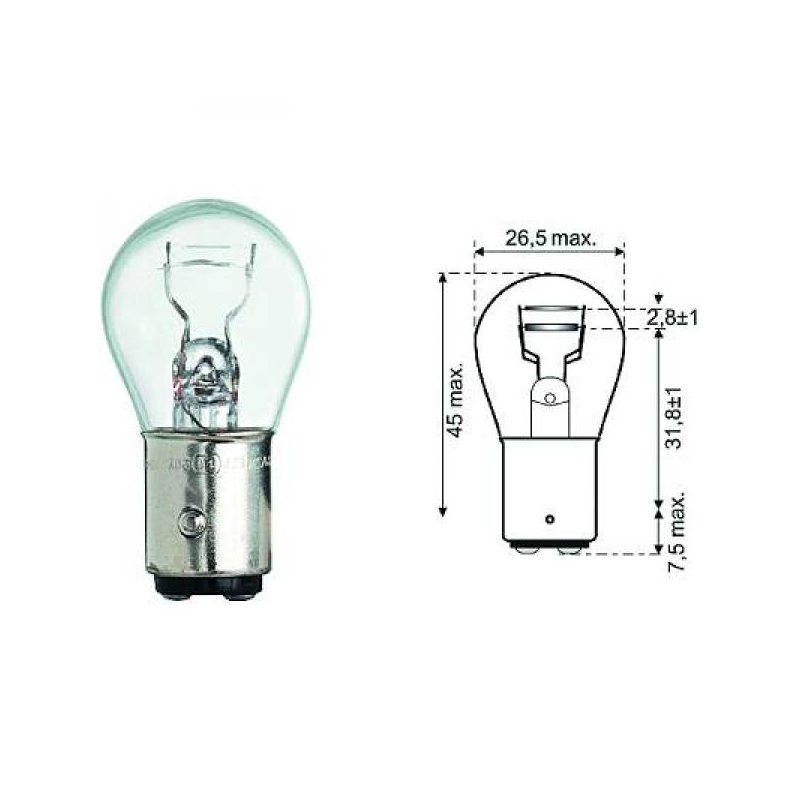 P20/5W 12V 20/5W BA15d    