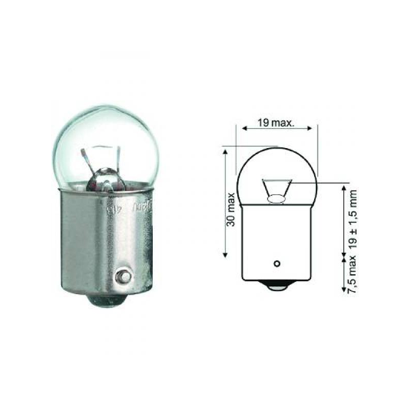 R5W        12V 5W BA15s   