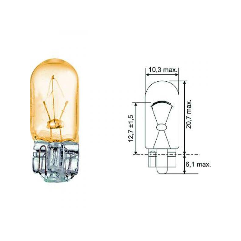 WY5W  12V 5W W2,1x9,5d    