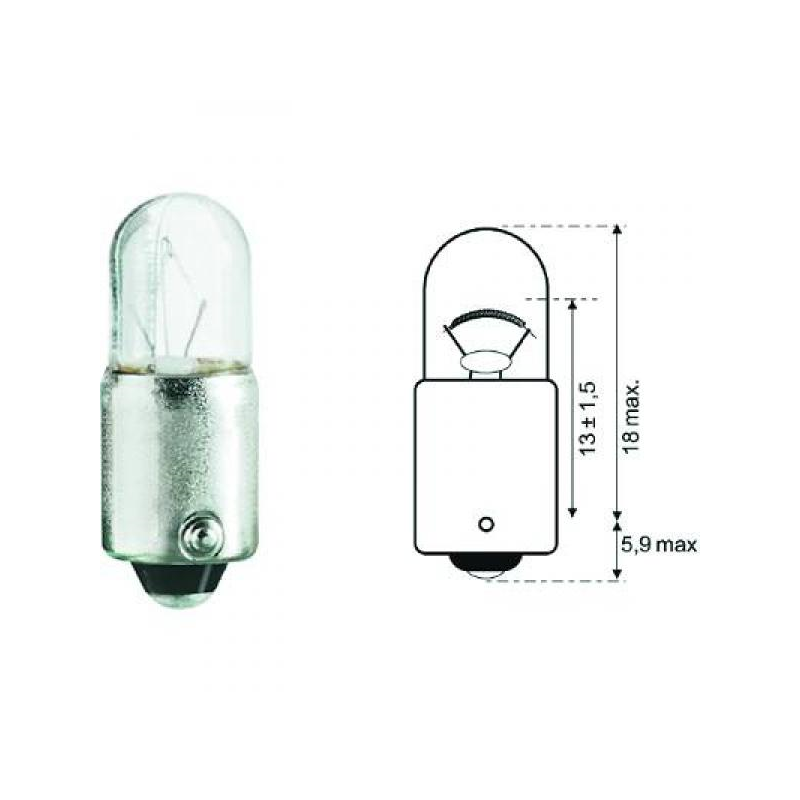 G�Lhl.(T3W) 12V 3W BA9s   