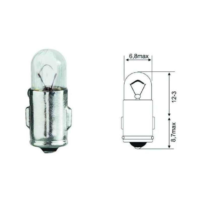 DIN-Type J 12V 2W BA7s    