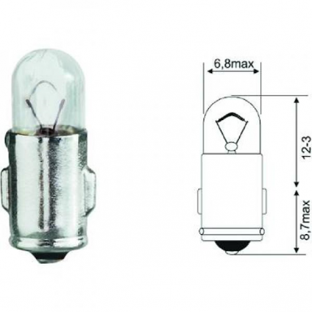 DIN-Type J 12V 2W BA7s    