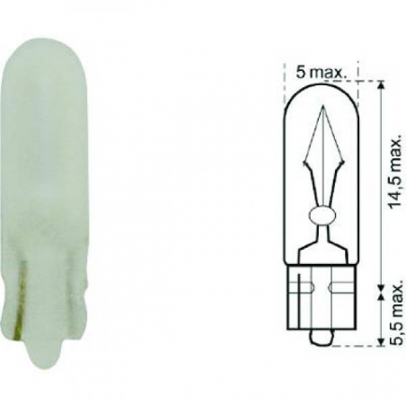 (W1,2W) T5 12V 1,2W FROSTE