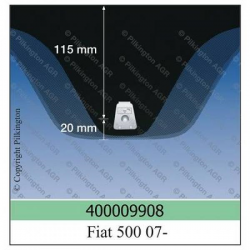 FRONTSCHEIBE     FIAT 500,