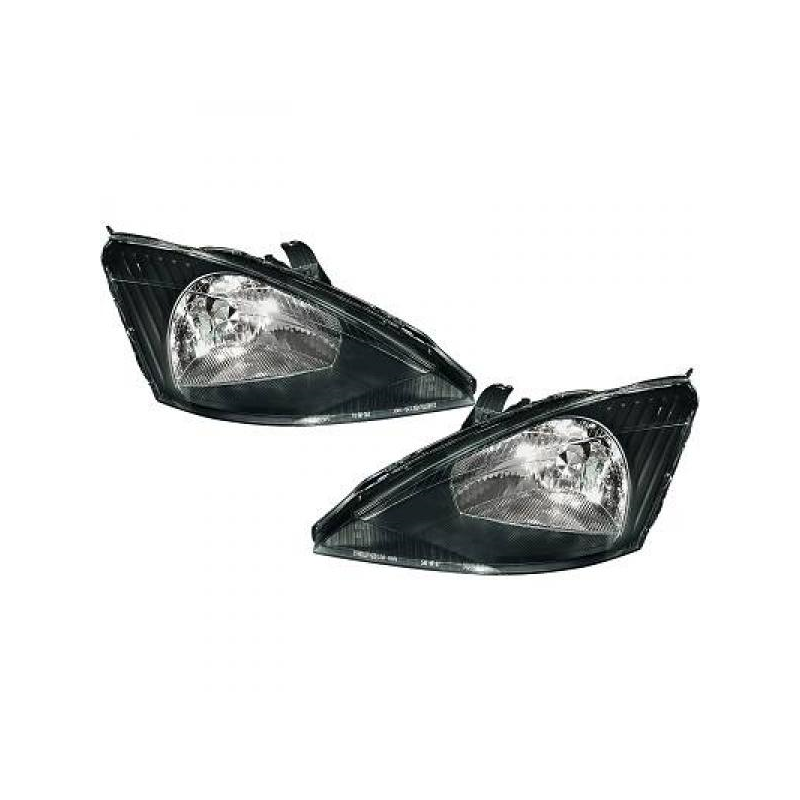 phares design, noir, H4      FOCUS,