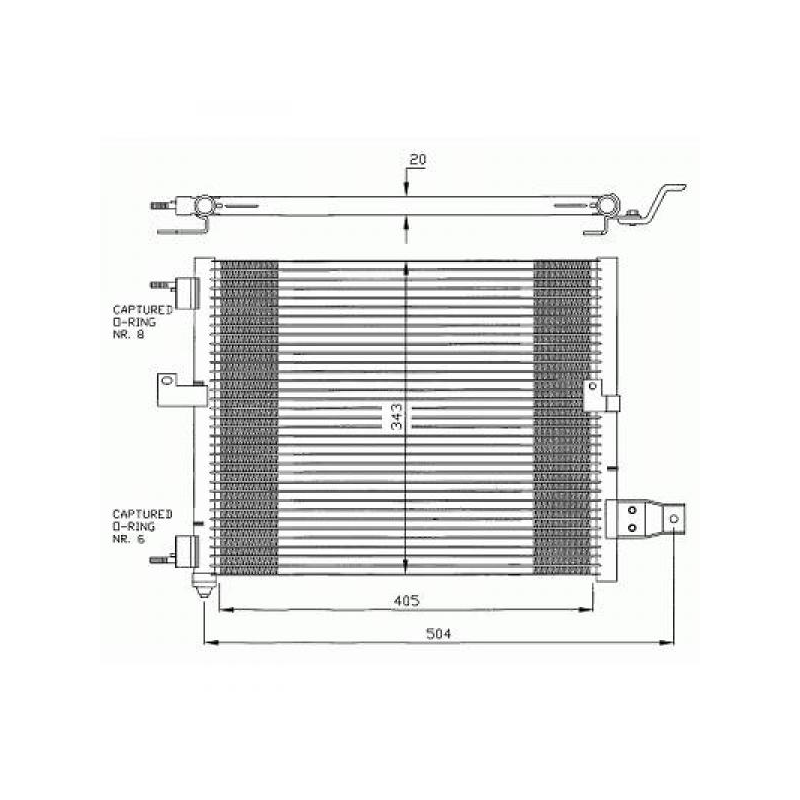 KONDENSATOR  HYUNDAI ATOS,