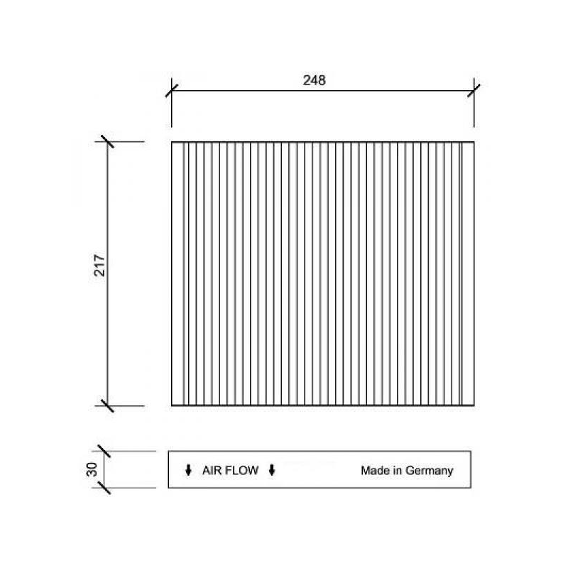 INNENRAUMFILTER  AUDI     