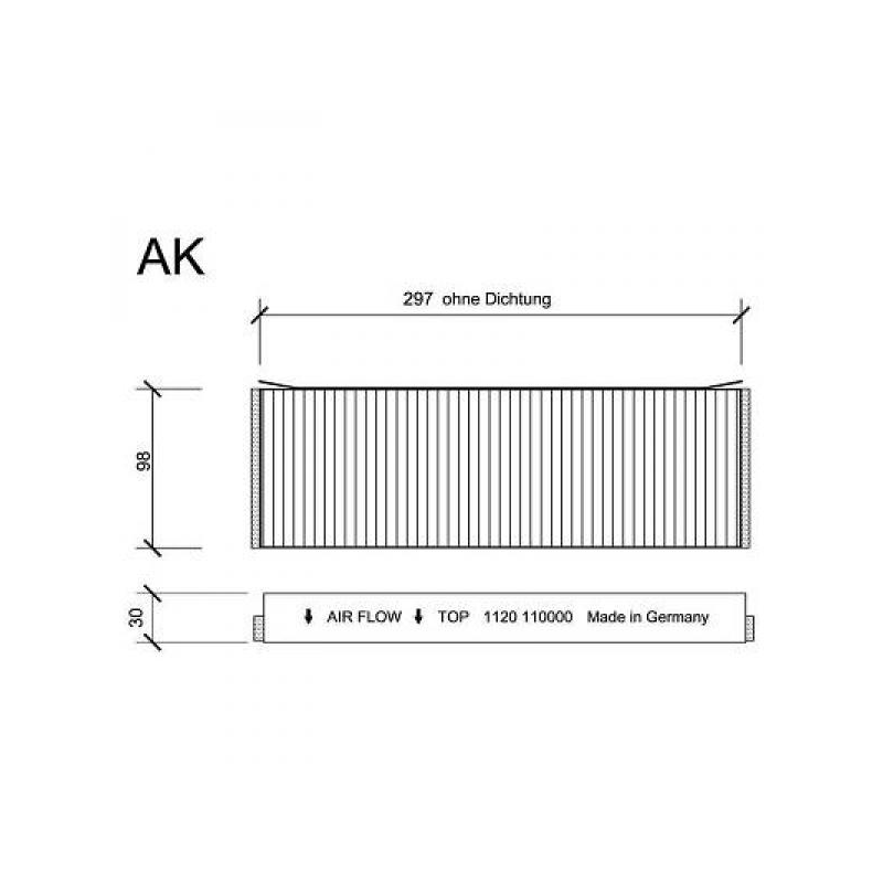 INNENRAUMFILTER  AUDI     