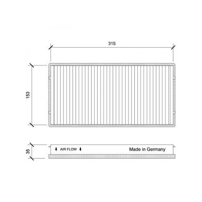 INNENRAUMFILTER  PORSCHE  