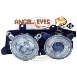  phares design, chrome, règl. électr., anneaux     E32/34, 