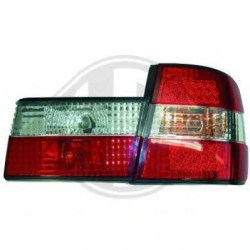  feux arrières design, rouge/blanc, LED            E34, 4-portes 