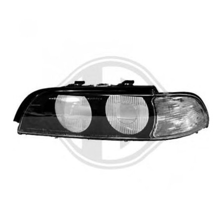  boitier phare G, avec clign. blanc, aussi XENON       E39, 