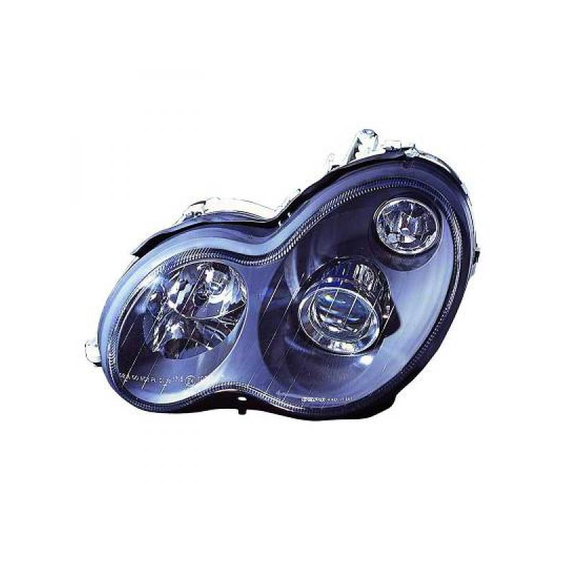 phares design, noir, H7/H7, Look 04,         W203,