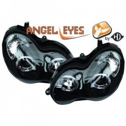 phares design, noir, pour régl. électr.,       W203