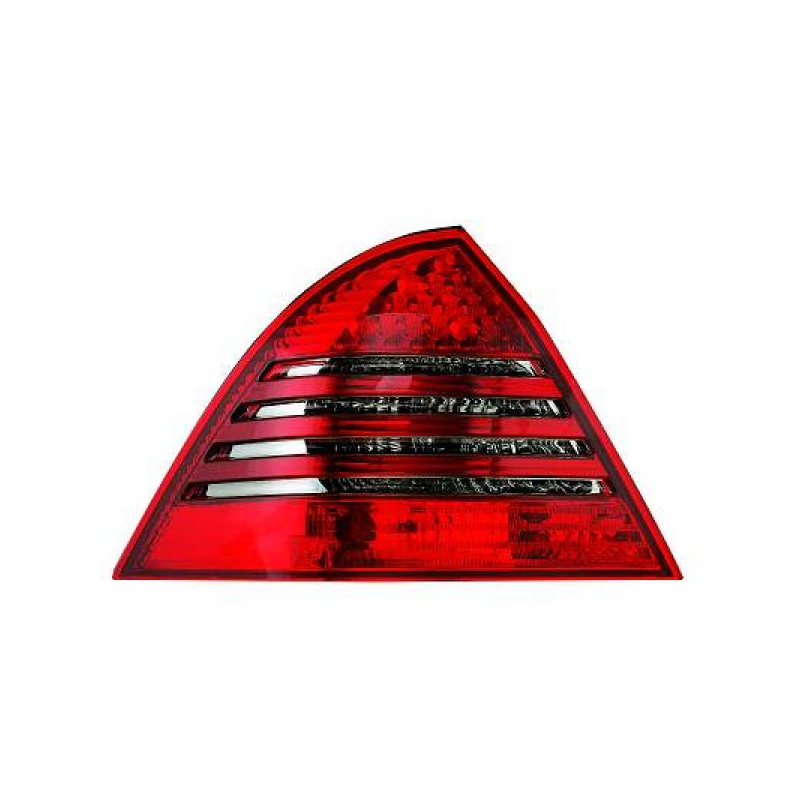 Feux arrière LED rouge/gris Design pour Mercedes W203 Berline