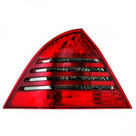 Feux arrière design rouge/gris, LED, Mercedes W203