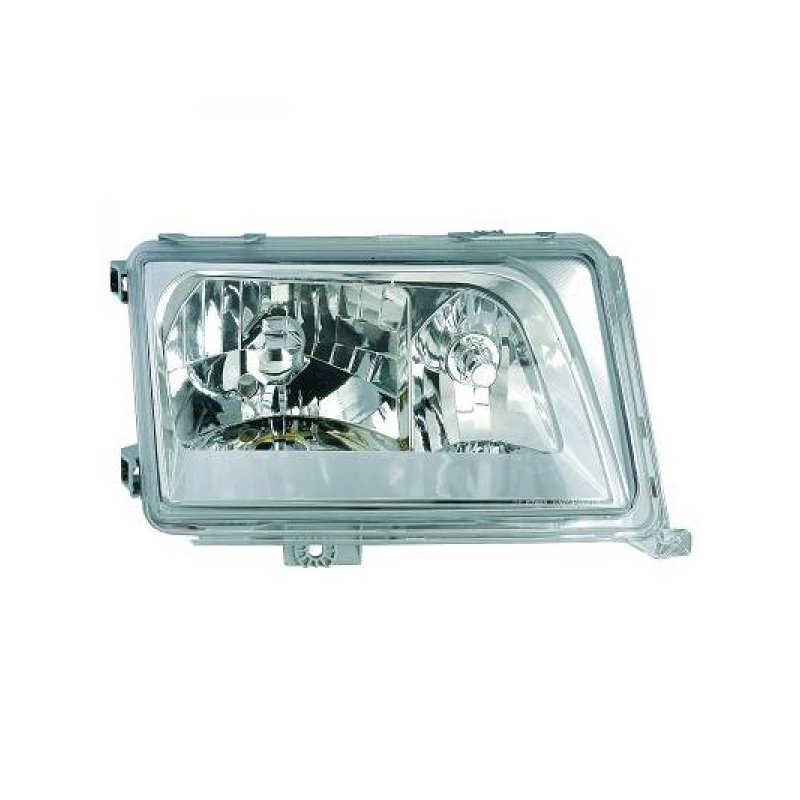 phares design, chrome,  H4/H1, règl. pneum., anneaux     W124,