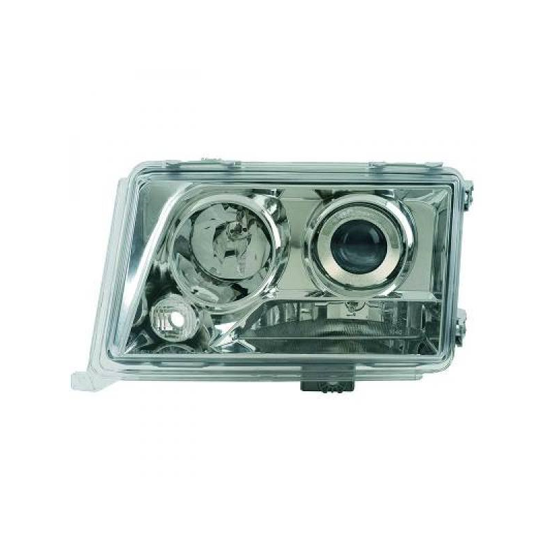 phares design, chrome, H7+H1, règl. électr., DE         W124, 