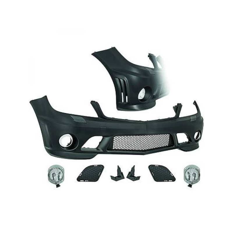 pare-chocs avant Sport, à peindre, pas pour PDC,  pour lave-ph., compl. avec access.     MERCEDES W204, 