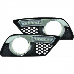 Feux diurnes Led avec grilles pour Mercedes Classe C W204 Pack AMg