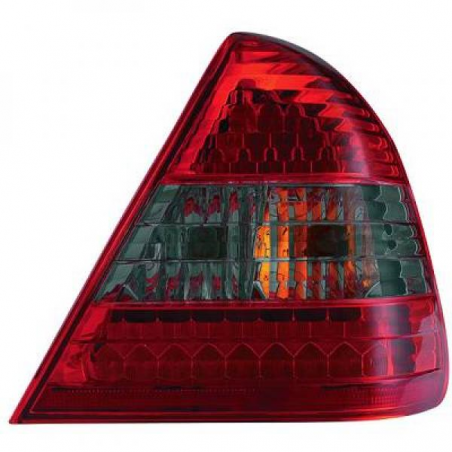 Feux arrière design rouge/noir, LED, Mercedes W202