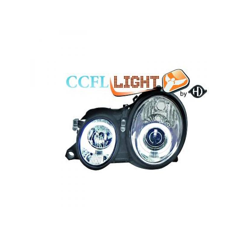 phares design, chrome, set   CLK W208,