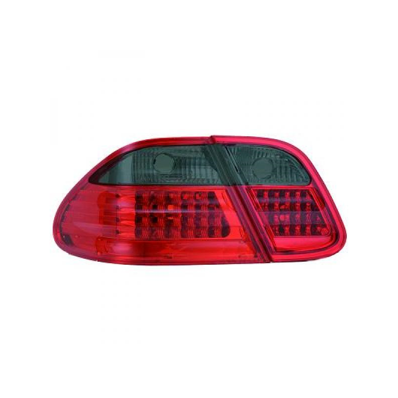 Feux arrière LED design rouge-noir Mercedes W208