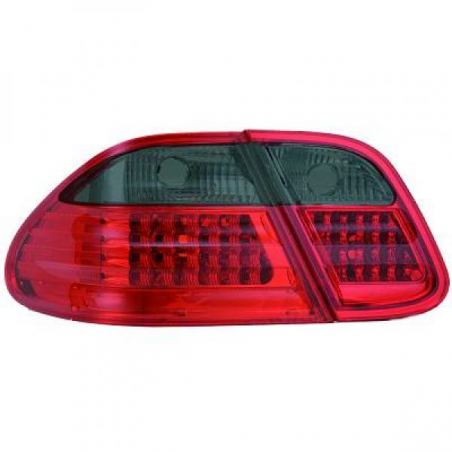 Feux arrière LED design rouge-noir Mercedes W208