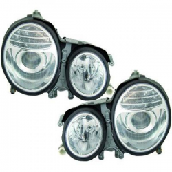 phares design, chrome, H7/H7, Look 211, règl. électr.,     W210,